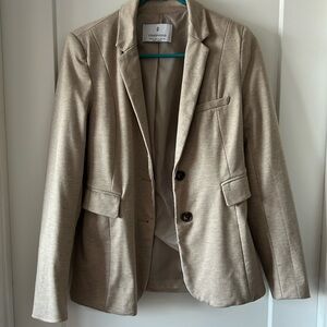 Cream cotton blazer